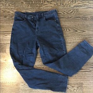 American Eagle black mom jeans